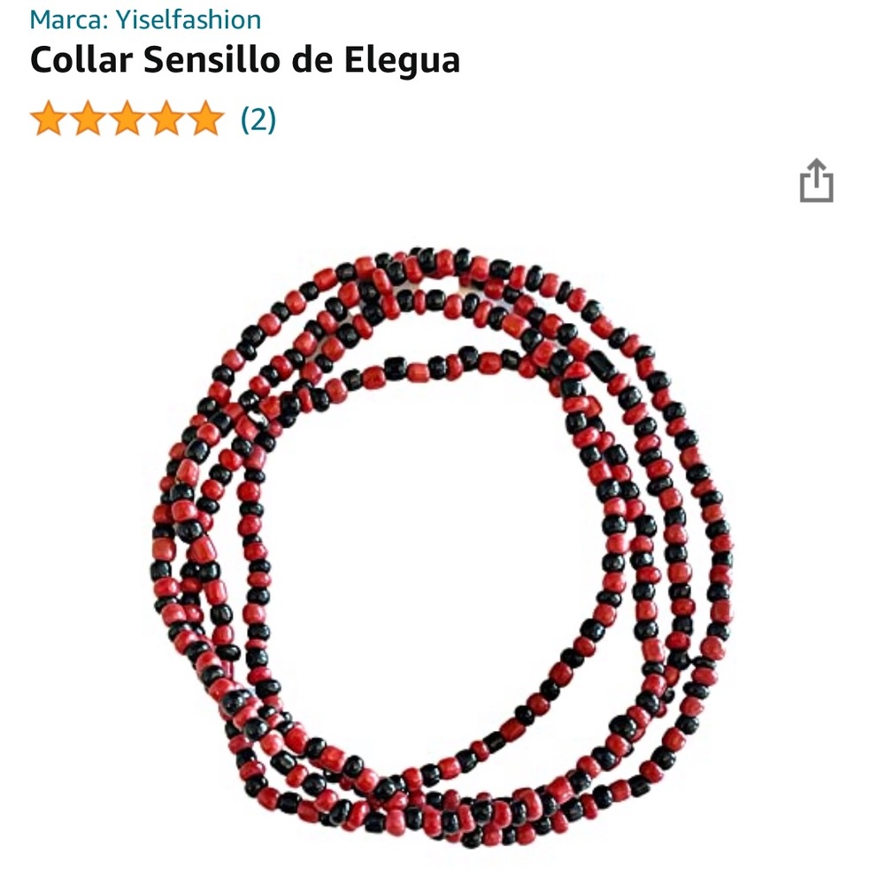 Collar Sencillo De Elegua-Eleke Sencillo De Elegua. As reviewed on Amazon!